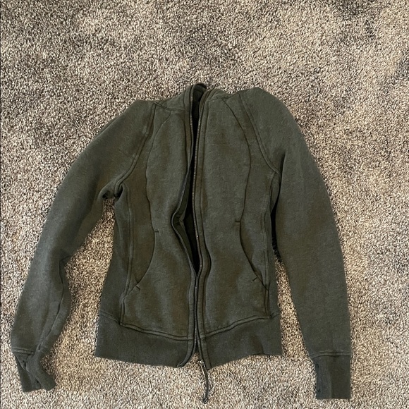 lululemon athletica Tops - Lululemon Athletica Olive Green Women's Zip-Up Jacket